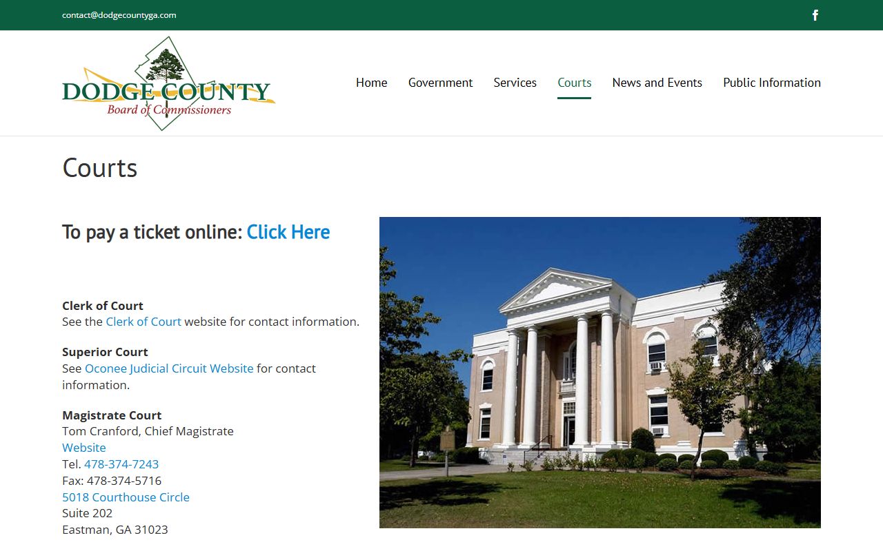 Dodge County court records county courts directory