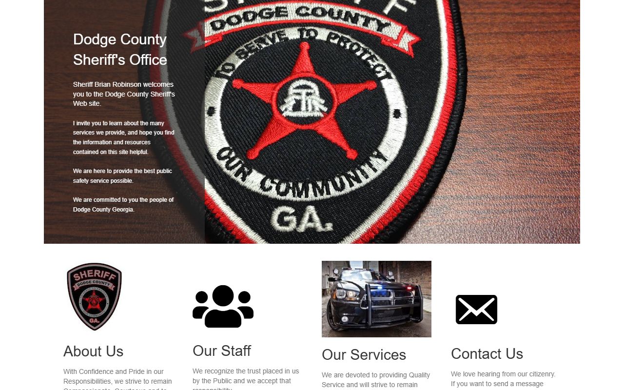 Dodge County court records sheriff homepage