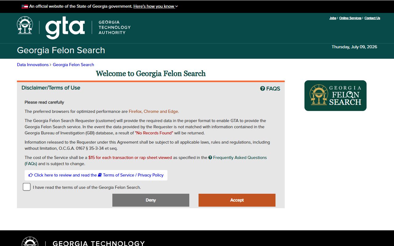 Dodge County criminal court records Georgia Felon Search