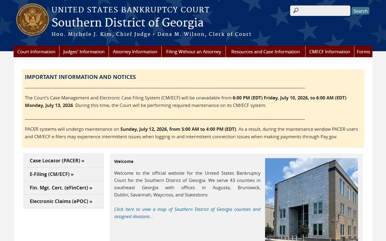 Dodge County Superior Court records distinguished from Southern District bankruptcy records